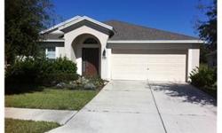 Short Sale. Beautiful 3/2/2 in Trillium. Laminate wood floors, stainless steel appliances, dining room, living room, carpet in bedrooms, master has separate shower, garden tub and double sinks, screened in back patio and inside laundry. Community pool and