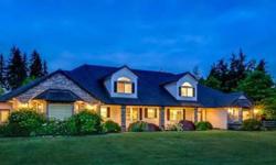 Welcome home to this one level Ranch style home w/ Guest Quarters above a 6 car Garage! 4BD, 3BA in main house, 1BD, 1BA Guest Quarters. Level grassy grounds that lead to River. Rm for garden & play structure on this gorgeous lot of 5.48AC. Brand new