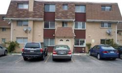 Wonderful larger 2 bedroom 1 bath unit. This unit features a large open living and dining area with laminate flooring and a sliding door to your private balcony. The newer kitchen has nice vinyl flooring, tile backsplash and cabinets. There is also a