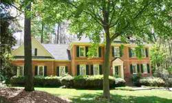 Handsome all-brick Georgian with Grand Manor roof is beautifully centered on a 2-acre lot surrounded by mature landscaping, nature, a restful garden pool, waterfall and poolhouse, and backing to a 40-acre farm for the utmost in privacy. Interior space of