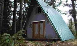 Secluded A-frame that backs up to State land. Also includes parcel #010559005000, lot 146 adjacent to A-frame. Has water hook-up. Great getaway that provides you with that "homey" feeling yet allows you to be in touch with nature. High and dry property
