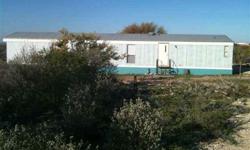 Lake Amistad 3 bedroom, 2 bath mobile home on 3 acres, half way between the Air Force Marina & Diablo East Marina. All appliances including washer and dryer stay. View of Mexico mountains. Great for fisherman get away!!Listing originally posted at http