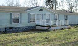 nice 2.5 acres and a double wide 3 bedroom 2 bath