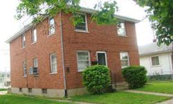 Nice brick duplex. Large rooms. WW carpet w/hardwood floors underneath in bedrooms and living room. Each unit has separate utilities. Tenant pays all utilities. Washer/dryer hook-up. Each unit has 1 car garage. Roof 2/09.Listing originally posted at http
