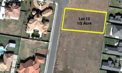 Great half ace lot in a gated subdivision in N. McAllen.Listing originally posted at http
