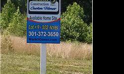Looking for the ideal site for your dream home? Mark 5 Construction is offering 3 homesites in beautiful Covington Pointe in Charles County. All are over 3 acres and offer beautifully wooded backyards. Home packages are available or bring your own