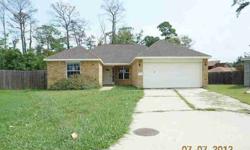 4 bedroom 2 bath newer brick home in the popular Goose Creek ISD. Nice 1 story home, larger than the typical home in this neighborhood. No back neighbors! Utilities are not on and will not be turned on by seller. Priced to sell. All offers subject to