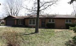 Full brick wrap ranch home with oversize attached 2 car garage 2 bath home 3 bedrooms with sun room available @ closing! Covered front porch leads to traditional floor plan with real hardwood flooring under most carpets. New gas furnace just installed. 3