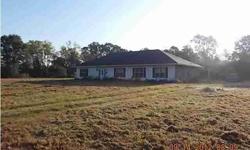 This house is probably only about 10 or 11 years old. It has been vacant for a while and needs extensive repairs but could be a beautiful house with some TLC. It's a split and open floorplan with a formal dining room. The land is beautiful and it includes
