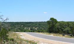 Great building site with trees and beautiful hill country views, this lot has the highest elevation that is still available on this secluded street!