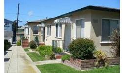 4 unit building in excellent location. Each unit has own laundry. Close to schools, shopping, downtown El Segundo. Won't last! Subject to inspection. Gross rent approx $4,775 Listing agent and office