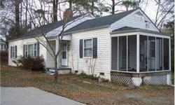Cute & Cozy 3 BR, 1 Full Bath, centrally located to the Town of Louisa, lots of potential, Hardwood Flooring, Ceramic Tile & Vinyl throughout, large Living Room, separate Dining Room, Kitchen w/Breakfast Area, Screened in Porch, unfinished basement. Needs