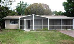Great Opportunity! Well Maintained 3 Bedroom 2 Bathroom home in Ft Myers. Large Front and Back Screened Porches! Nice Kitchen with Dual Sinks and All Appliances in Place. Spacious Living and Dining Rooms. Diagonal Tile Throughout and Carpet. Wonderful