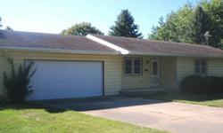 Nice 3 bedroom ranch style home. Needs some updating, but no major repairs. Newer windows, permanent siding and a double garage.Listing originally posted at http
