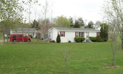 1 story home offering 3 bedrooms, 2 bathrooms, large 2 car garage & setting on 2 acres.
