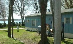 2 bedroom Mobile Home situated on Lakeview Campsite in Champlain NY. 150 feet from Lake Champlain. Monthly Lot fee $225 which includes water sewage and snow removal of the road in winter. The Campsite is a family oriented place that allows dogs on leash.