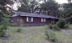 Wow! One of the most secluded homes you'll ever find! 1979 Concrete block house on 20 acres amongst many other larger parcels of land. Access by private easemenent approximately .4 of a mile off of a county maintained road. Some planted pines on property,