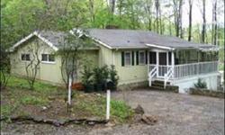 Cute bungalow on a private end of the road wooded lot just minutes from Maggie Valley. The home offers a huge country kitchen for entertaining w/ private access to the oversized screened porch, open living area w/ gas fireplace, good sized bedrooms, &
