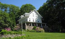 Turn of the century 12 room "cottage", 3 fire places',classic wrap around porch, situated on 3 acres, 200' shore front with dock,2 small sleeping cabins,vollyball court, micro vineyard, woods,trails,gardens. 2 hrs NYC, 1 hr Tanglewood, Jacop's Pillow.