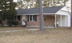 This Brick home is a great find at a great price. Minutes to Camp LeJeune, New River, and central to city shopping centers. Owner has recently painted and added laminate flooring. Seller is offering a Home Warranty and $3,500 to aid in closing cost