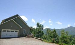 Views abound from this extraordinary mtn home above Maggie Valley CC. High vaulted ceilings w/lots of light & 270 degree long-range views. Chef's dream island kit w/all slide out drawers, custom cabinets, double drawer dishwasher, warming drawer, 2