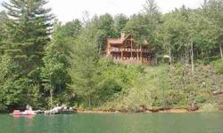Luxury log home on lake nantahala situated on over one acre of lakefront property.additional lot can be separated from sale if desired. Listing originally posted at http