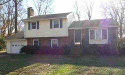 Nice Tri-Level home located in Chesterfield County! This home offers 4 bedrooms, 2.5 baths and hardwood floors. The family room features a brick fireplace with a raised hearth; giving the room a nice cozy feel. This home has a lot to offer! Come see how