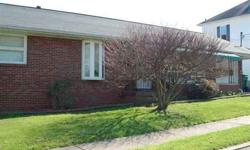 Brick ranch with partially finished basement. Room sizes approximate.
Listing originally posted at http