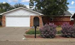 Nice floor plan and Great Curb appeal! Located in South Lubbock this home features a large living room with a corner brick fireplace, an eat in kitchen with a breakfast bar and good sized bedrooms. This home has fresh paint in tasteful designer colors,