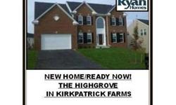 (LOT-12)READY NOW! 5 BEDROOMS, 5 FULL BATHS. MAIN LEVEL BR.OVER 5,000 FINISHED SQFT. DESIGNER KITCHEN W/ STAINLESS STEEL APPLIANCES,GRANITE C-TOPS. HARDWOODS. FINISHED WALK-OUT BASEMENT. COMMUNITY CENTER, POOL,WALKING TRAILS & TENNIS COURTS. LOCATED ON