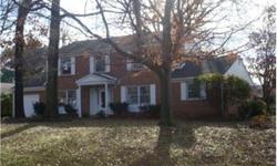 A timeless All BRICK center hall COLONIAL sited on nearly 1/2 acre lot* Home in good condtion ready for your remodeling touches*Gleaming hardwood floors*Fresh Paint*Spacious Rooms* Main level features large kitchen, formal living & dining plus family room