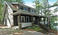 A Classic Lake House nestled amongst the pines with 220+/- feet of private water-frontage on Lake Winnipesaukee in Alton Bay. This Meticulously Maintained home consists of 4 bedrooms, 3 bathrooms with a natural stone fireplace in the living room and is on
