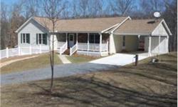 EXPECT TO BE IMPRESSED when you enter this 3 BR 3 BA vinyl and stone rancher on 3.7 private acres close to Historic Berkeley Springs, West Virginia. This well built modular, with lots of upgrades, is constructed with poured wall concrete foundation, has 2