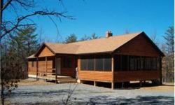 Sitting in the middle of almost 9 wooded acres is this really comfortable cedar sided home on a fully insulated basement. Generous 16x28 screened porch is a dream most people don't have. Stone hearth housing a toasty woodstove for cozy weekend retreats or