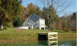 Beautiful custom built saltbox located at the beginning of the quiet back side of Berlin Pond. Serene 5 acre parcel with 400' of active brook and a sparkling spring fed pond. Unique location offers absolute privacy without isolation. Excellent for bird