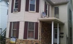 Chambersburg rental duplex. 2 bedroom apartment downstairs and two bedroom apartment upstairs. Good rental history, all utilities are common. On and off street parking. Natural gas heat and hot water. Some recent upgrades. Tenant occupied, call office for