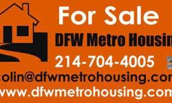 DFW Metro Housing will assist you in your "Dream of Home-Ownership" Yes we willhelp you get into your own home with as little as $1250 if you qualify. Please go to http