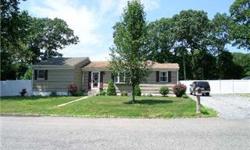 1600 Sg Ft Wideline Ranch On Oversized Parklike Property! 20 X 20 Great Room With Fireplace, New Baths, Updated Kitchen And Oak Floors Plus A Full Basement (1/2 Finished). Plenty Of Room To Add A 2+ Car Garage! Property Back Up To Suffolk County Wells