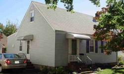 "for rent" move-in condition cape cod on peaceful residential street with expanded eat-in-kitchen, 3 bedrooms's, 1.5 bathrooms, finished basement with family room, 50 x 100 property, 1 car detached garage, brick & vinyl siding, deck off kitchen, includes