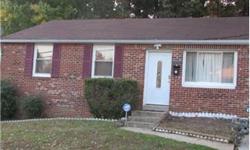 Cozy rambler featuring 1 large master Bedroom with 2 closets and sitting room and 1 smaller Bedroom. Backyard on a slope backing Elementary School. Laundry Rm situated on the outside but attached to property. City of Glenarden Taxes apply.
Bedrooms: 2