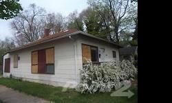 1000+ square feet 2 bedroom bungalow needs new owner, and is priced according to condition. Located at the intersection of Pearl & Cross Streets. Interior features 9x11 kitchen, 15x11 bedroom, 9x11 bedroom with adjacent 5x7 closet or sitting room, 23x11
