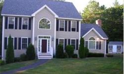 FABULOUS NINE YEAR YOUNG COLONIAL!! THREE PRIVATE, WOODED ACRES!! CUL-DE-SAC STREET IN DESIRABLE PART OF HOOKSETT!! LARGE MASTER BEDROOM WITH PRIVATE BATH, WALK-IN CLOSET, AND HARDWOOD FLOOR; UPGRADED KITCHEN WITH ISLAND; GRANITE COUNTERTOPS IN KITCHEN