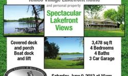 Lake Front home at auction in Tellico Village, Sat. June 9th, 10