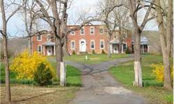 Over 200 yr. old Historic Federal Style Brick Estate. Wonderful location, house needs TLC, would make a wonderful residence or bed & breakfast. The home is situate on 56.16 acres. Front of home faces East overlooking the farm valley. $499,000. (Option