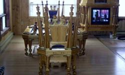 For sale, Furnishings Handcrafted solid wood. Chess parlor. Search Local also display case or location. Possibility to rent for filming, or other medieval event. con tact me by Email adress [email removed]