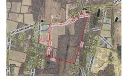 80 acres with frontage on two roads. The owner will sell subject to approvals. Sub division is possible and the owner will consider the purchase of smaller parcels. Some studies are complete. Located at the intersection of route 207 and Toleman road. This
