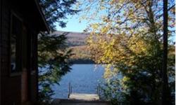 Lake Armington cottage right on the water with 1.43 acres and premium 60' frontage, kitchen, dining area, 2 bedrooms, 3/4 bath, and large screened porch overlooking the lake with view of Piermont Mountain. A modest seasonal cottage in need of improvement