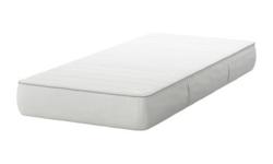 A twin size memory foam mattress from IKEA of Sweden. A 2 3/8" thick layer of memory foam molds to your body, improving blood circulation to both muscles and skin, enabling your body to fully relax.- 5 comfort zones relieve pressure on your shoulders and