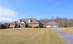 RENT WITH THE OPTION TO BUY sited on over 6 acres boasts scenic views galore. 2 acres wooded; stream, brick ext; hdwd flrs; 9ft ceilings; intricate moldings; covered patio w/retractable awnings; spacious FR w/gas FP & chefs Kit featuring Maple cabinetry,