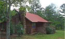Rustic log cabin located on 3+/- acres. The cabin features include all wood interior, stacked stone fireplace, exposed log beams, screened in back porch. Also located on the property is a large workshop with concrete floors,water and power. This property